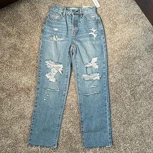 PACSUN size 24 high rise straight jeans